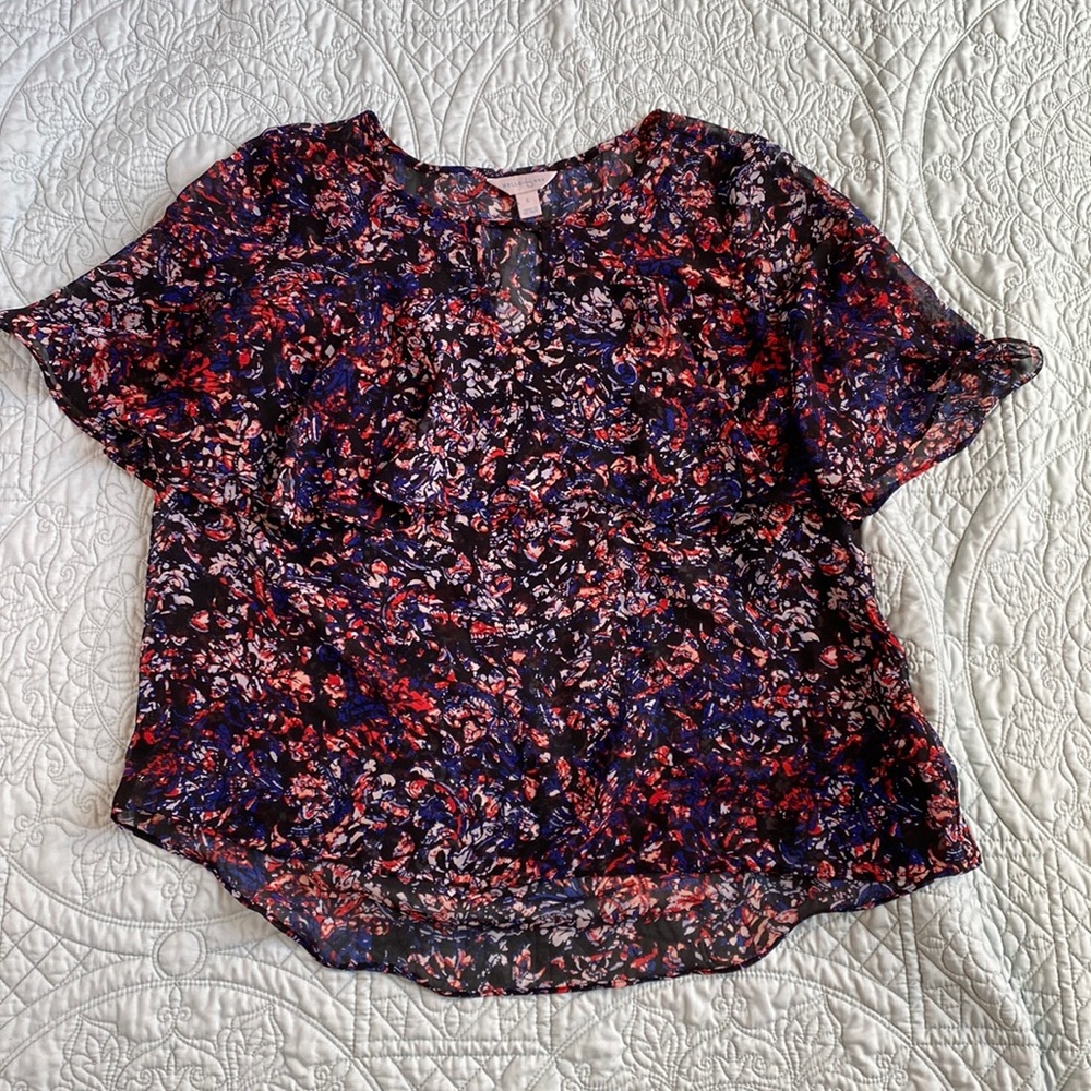 Belle and sky flowy top